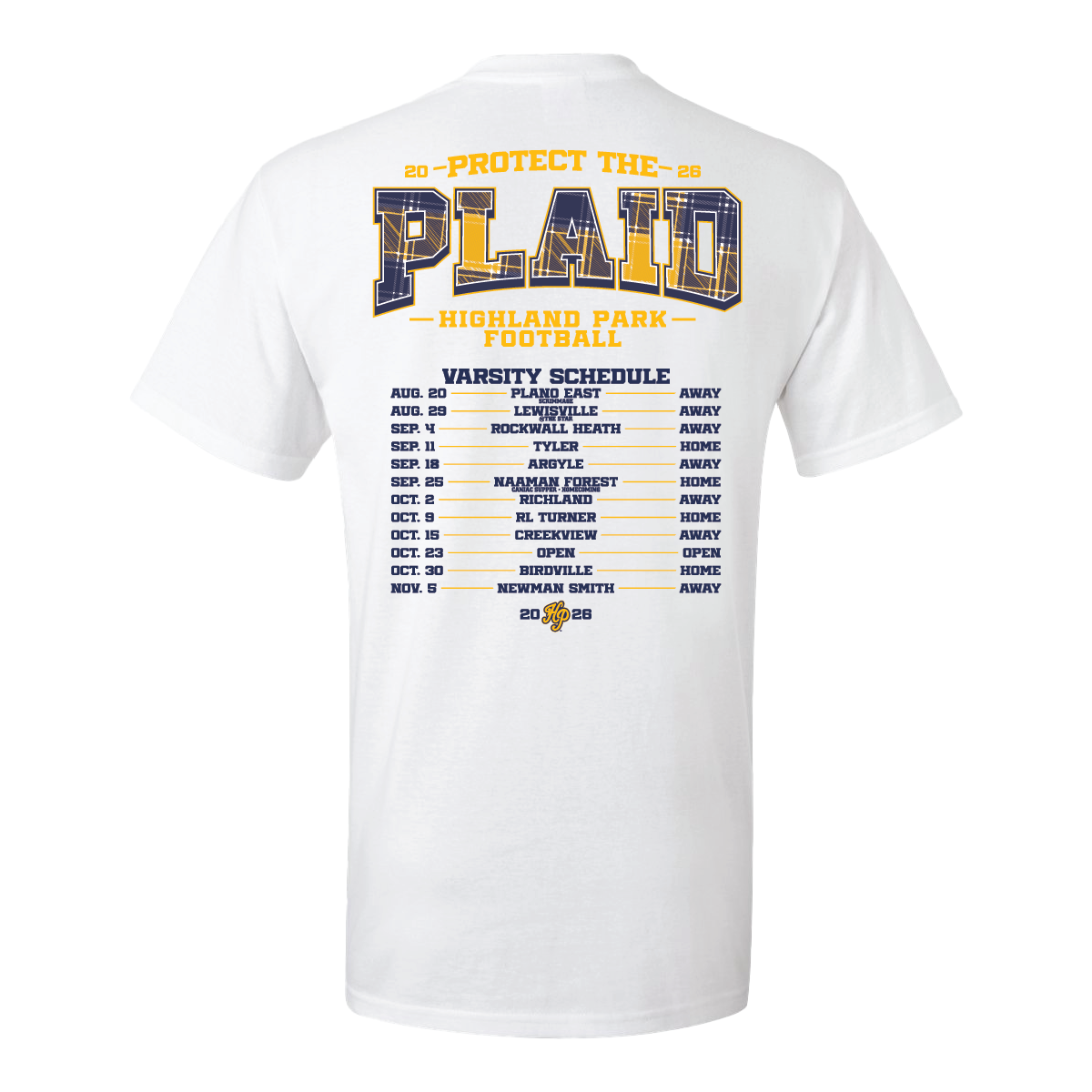HPFCoach '26 - Schedule Tee - Gift