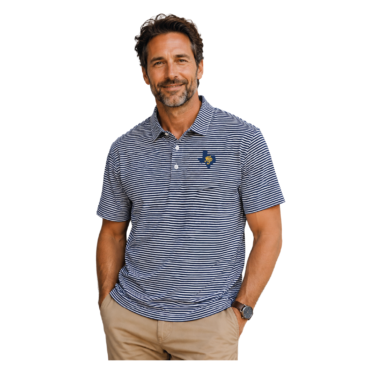 Dad Loop Stripe Polo