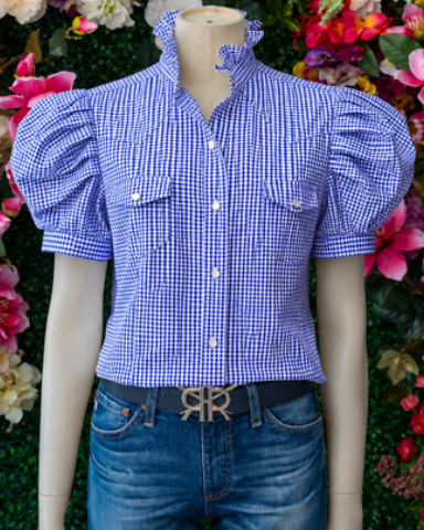 Double R - Western Gingham Blouse