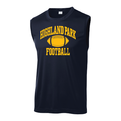 HPFV/JV Blue '26 - Navy Sleeveless Performance Tee with Fighting Scot