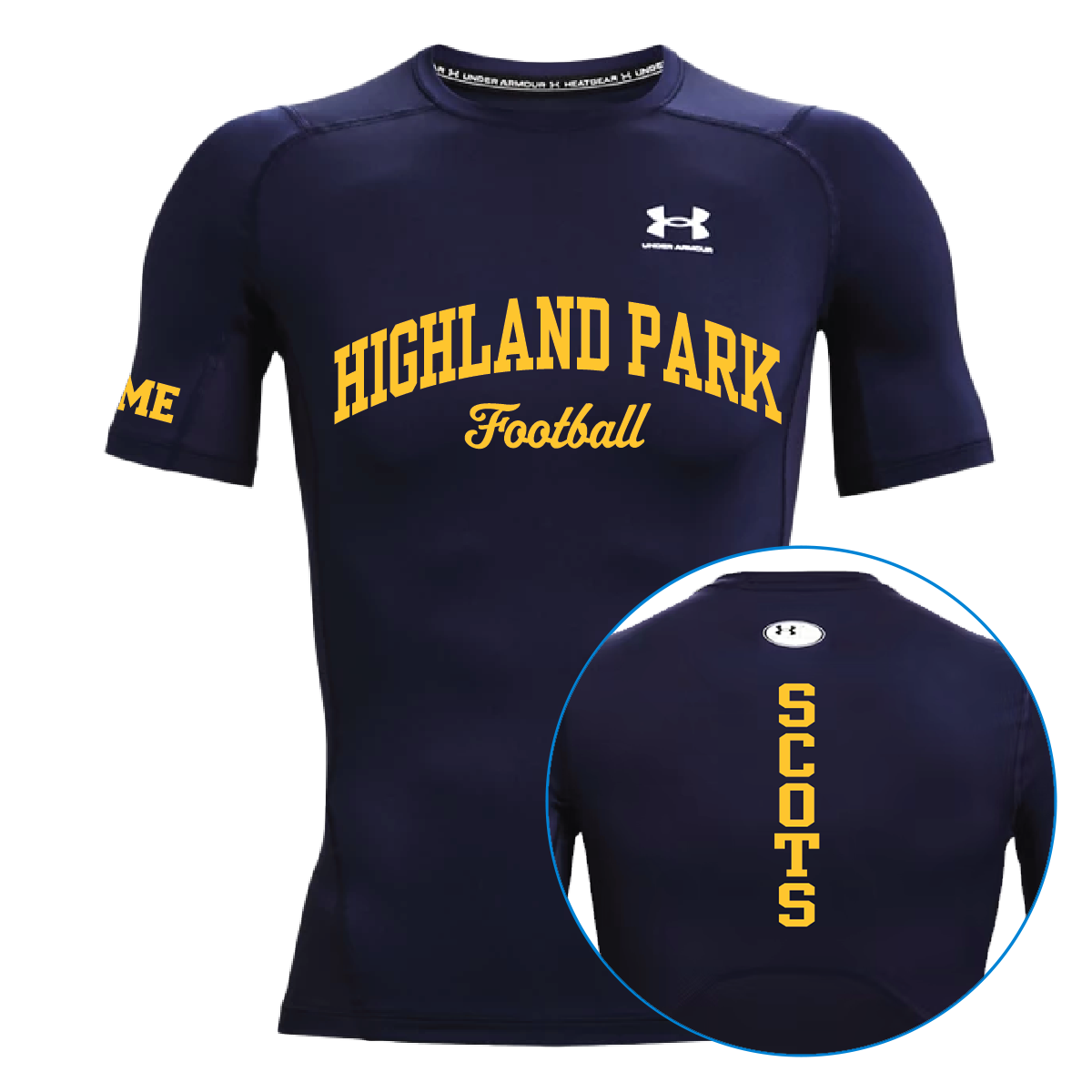 HPFJVG '26 - Navy UA Short Sleeve Compression