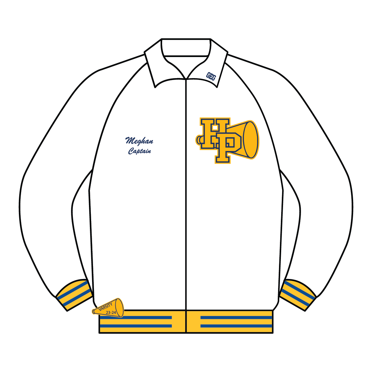 Letter Jacket (White Puffy Jacket)