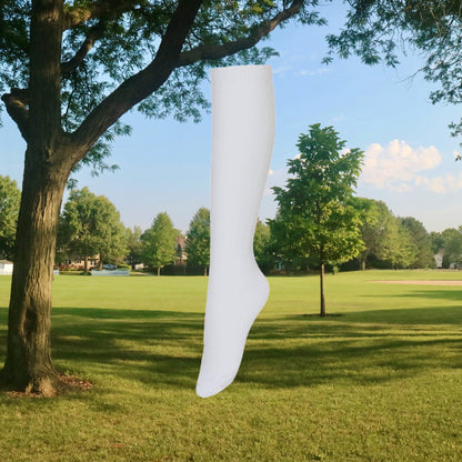 White Knee Sock