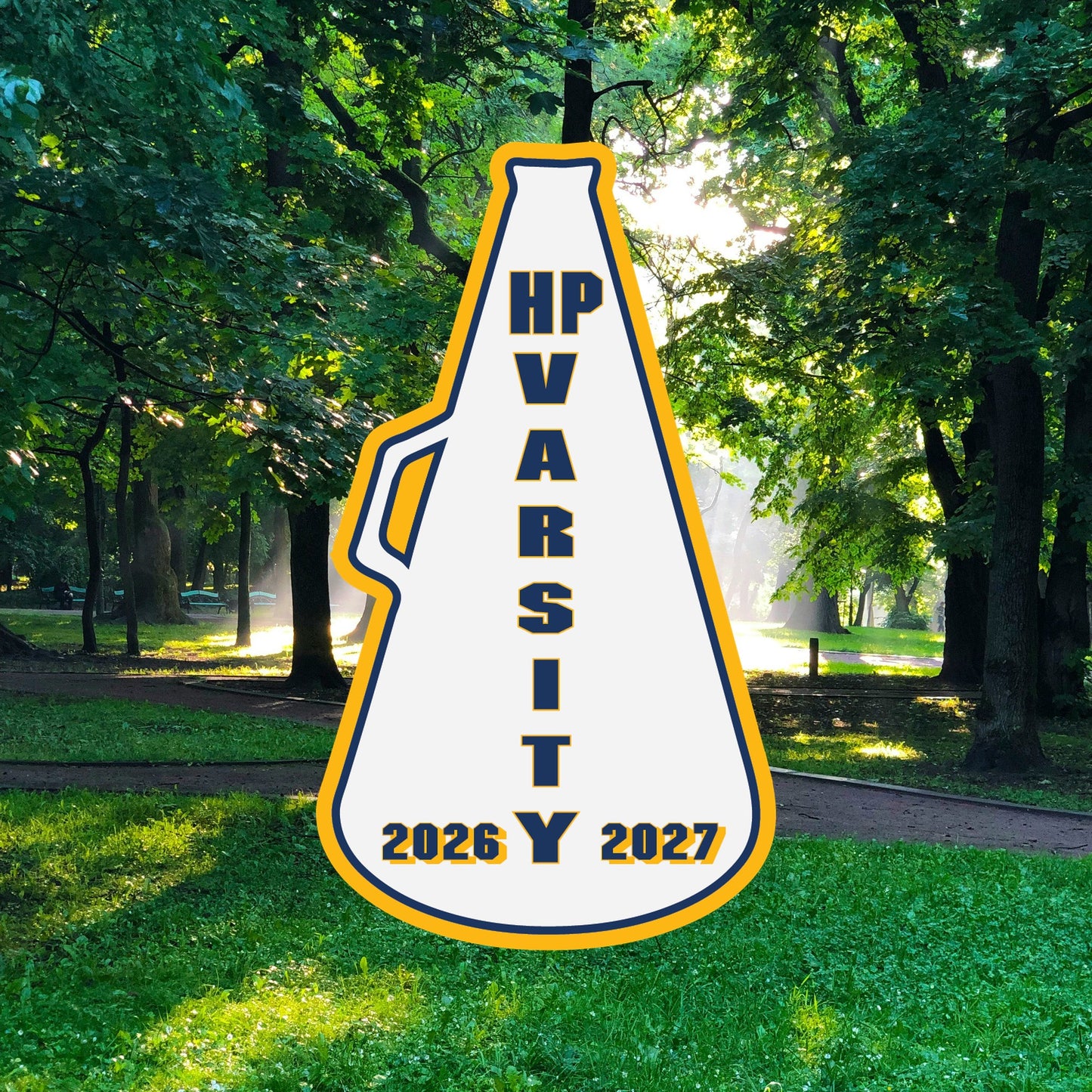 HP Window Decal W/ Megaphone