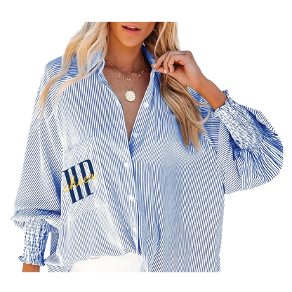 Mom Striped Blouse