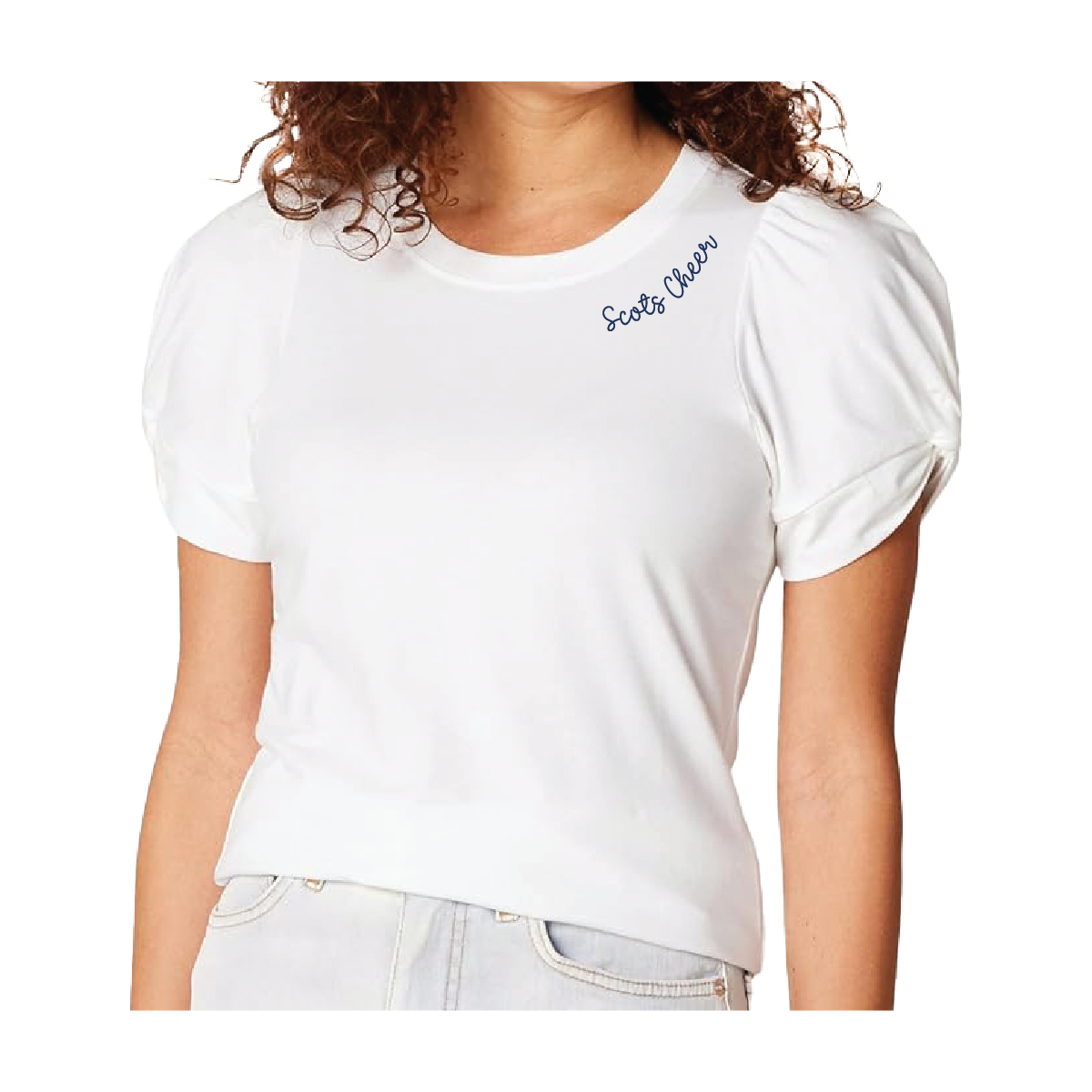 Cheer Mom Crewneck T - Twisted Sleeve