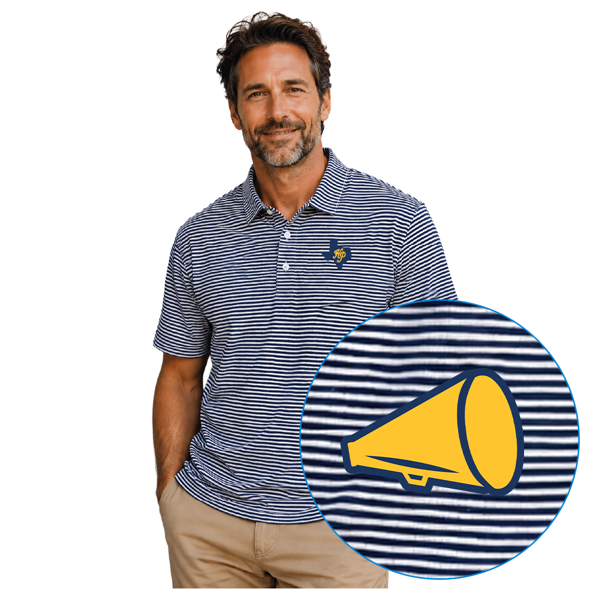 Dad Loop Stripe Polo