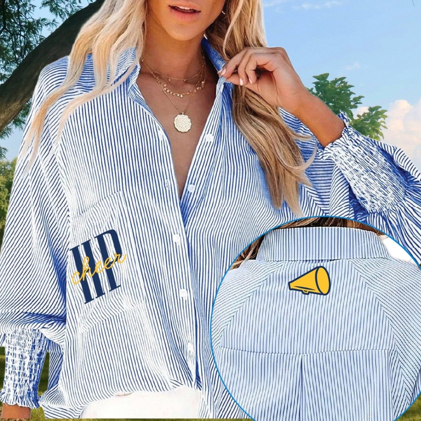 Mom Striped Blouse