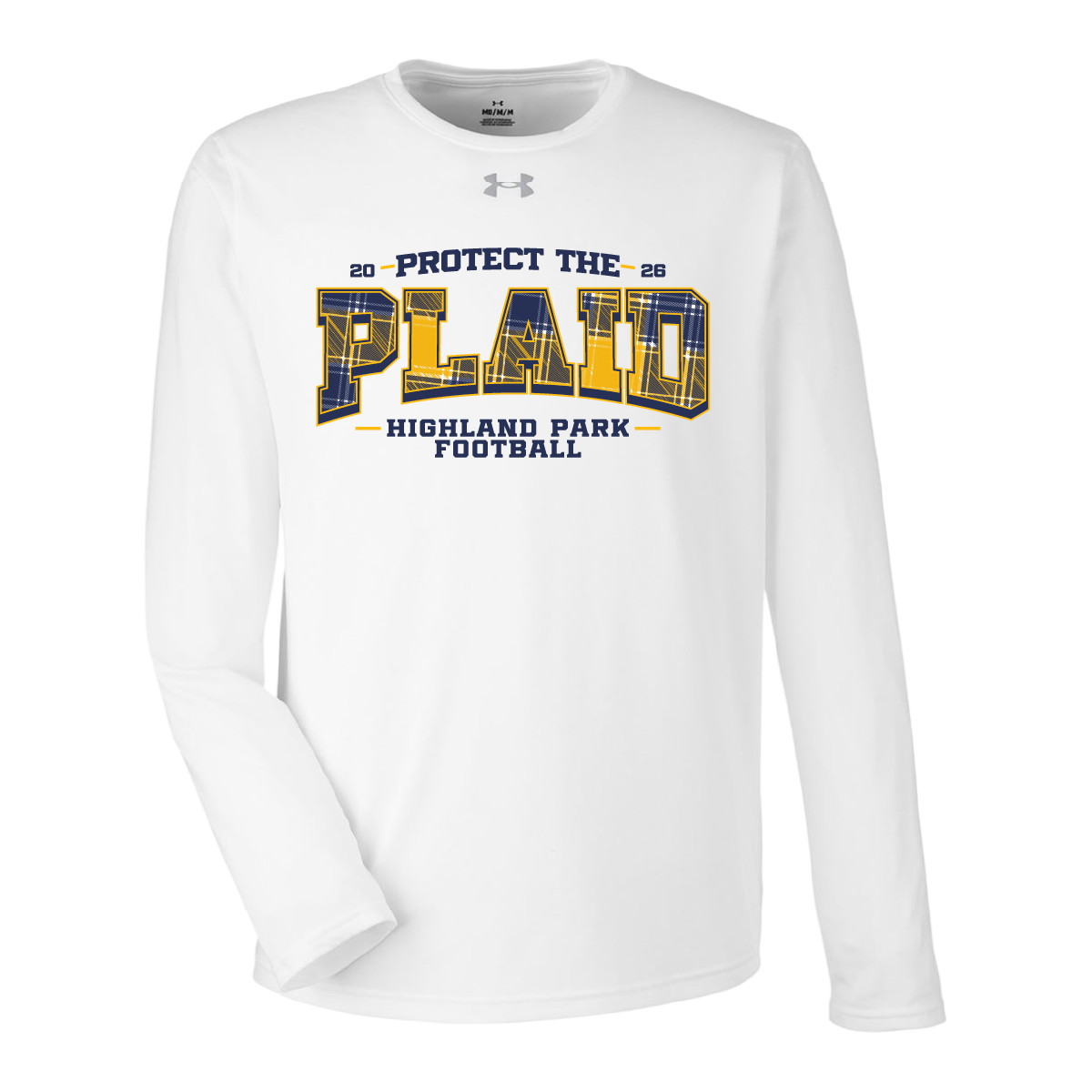 HPFV/JV Blue '26 - UA White Team Tech Longsleeves
