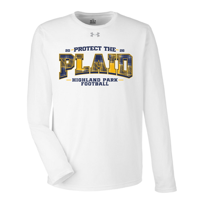 HPFV/JV Blue '26 - UA White Team Tech Longsleeves