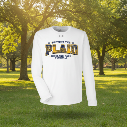 HPFV/JV Blue '26 - UA White Team Tech Longsleeves