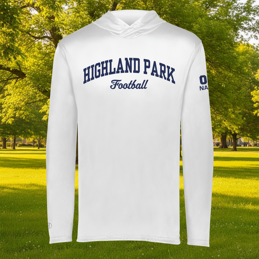 HPFCoach - White Lightweight Hoodie