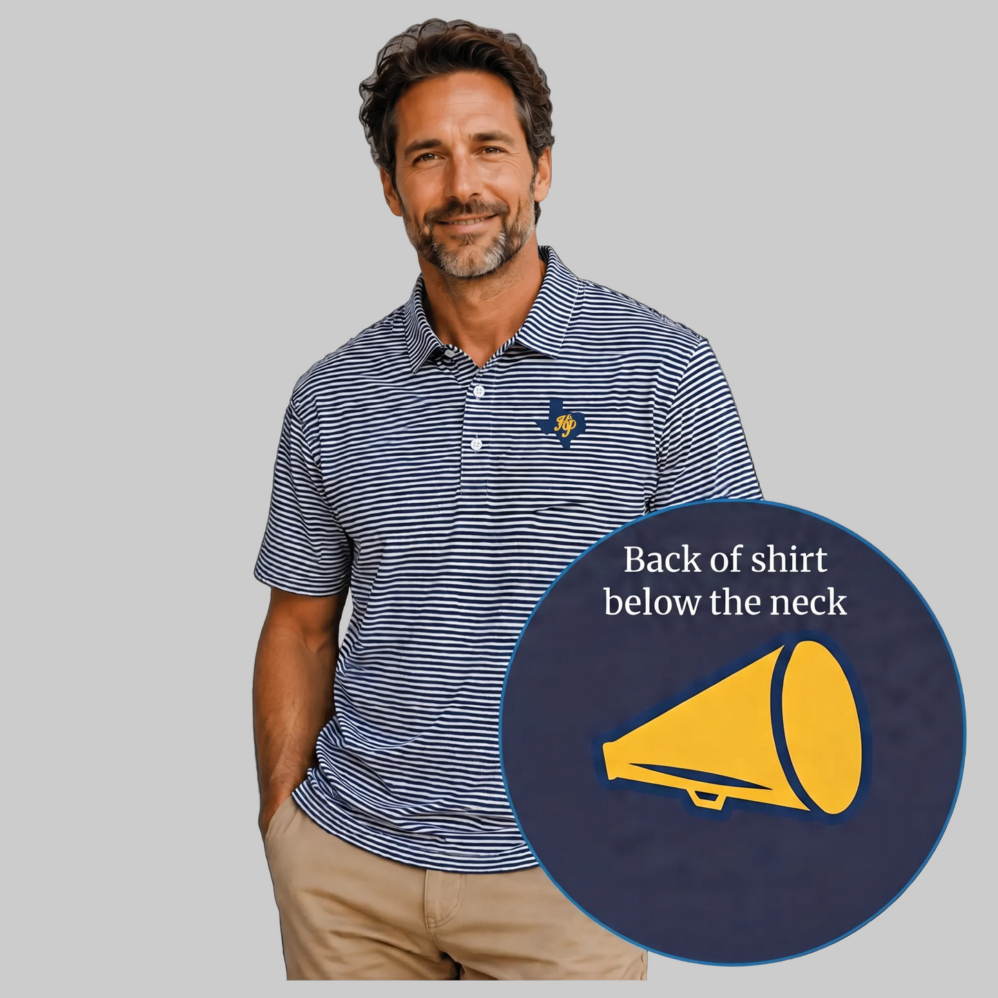 Dad Loop Stripe Polo